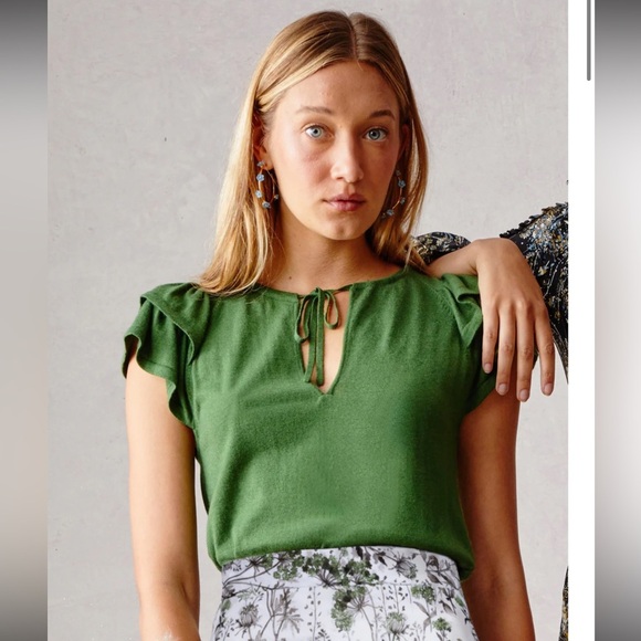 Charlotte Brody BUTTERFLY SWEATER - FOREST, size small - Picture 2 of 6